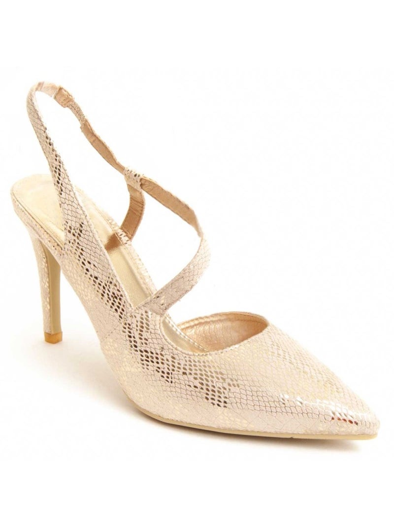Schoen Met Hak Synthetisch Materiaal Montevita Goud/Goudkleurig - Kiabi