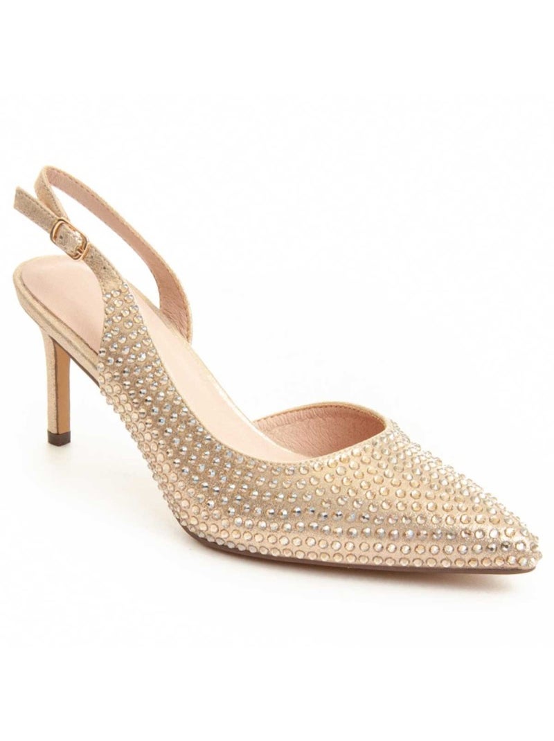 Schoen Met Hak Synthetisch Materiaal Montevita Goud/Goudkleurig - Kiabi