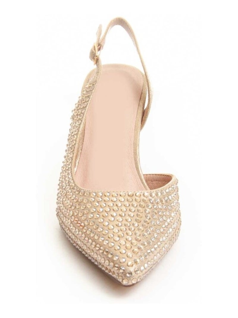 Schoen Met Hak Synthetisch Materiaal Montevita Goud/Goudkleurig - Kiabi