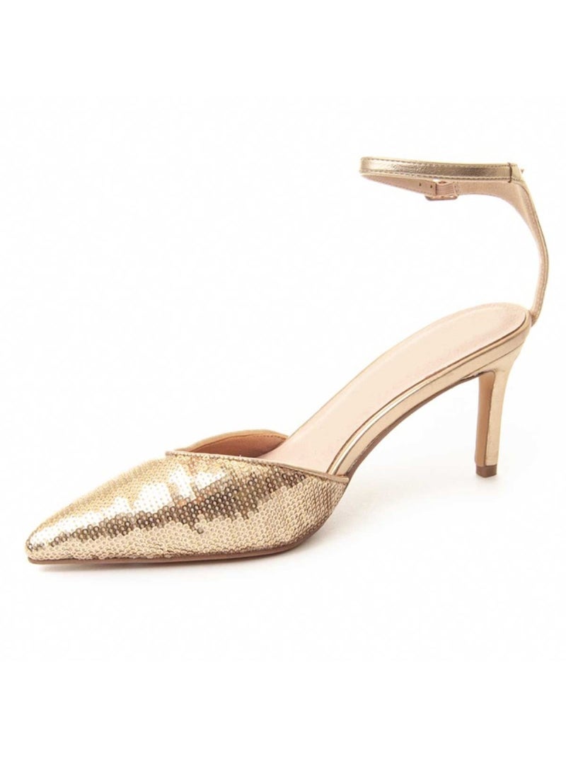 Schoen Met Hak Synthetisch Materiaal Montevita Goud/Goudkleurig - Kiabi