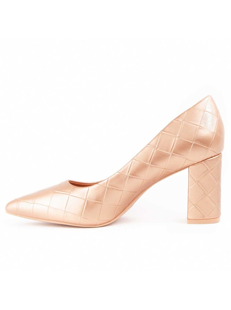 Schoen Met Hak Synthetisch Materiaal Montevita Goud/Goudkleurig - Kiabi