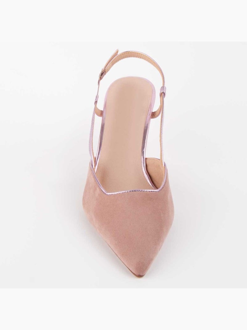 Schoen Met Hak Synthetisch Materiaal Montevita Roze - Kiabi