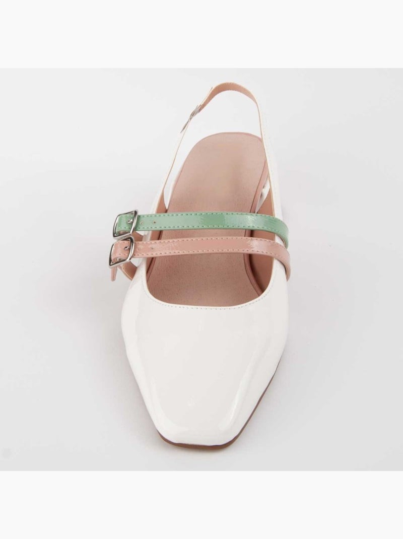 Schoen Met Hak Synthetisch Materiaal Montevita Wit - Kiabi