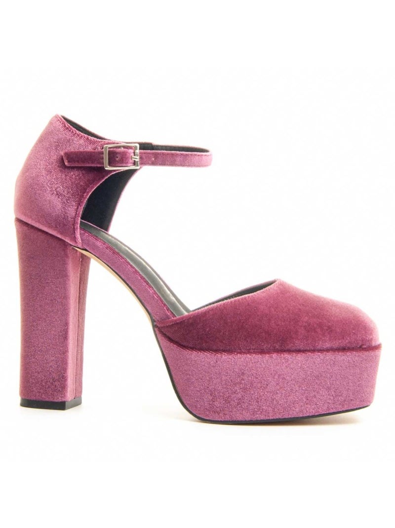 Schoen Met Hak Textiel Montevita Roze - Kiabi