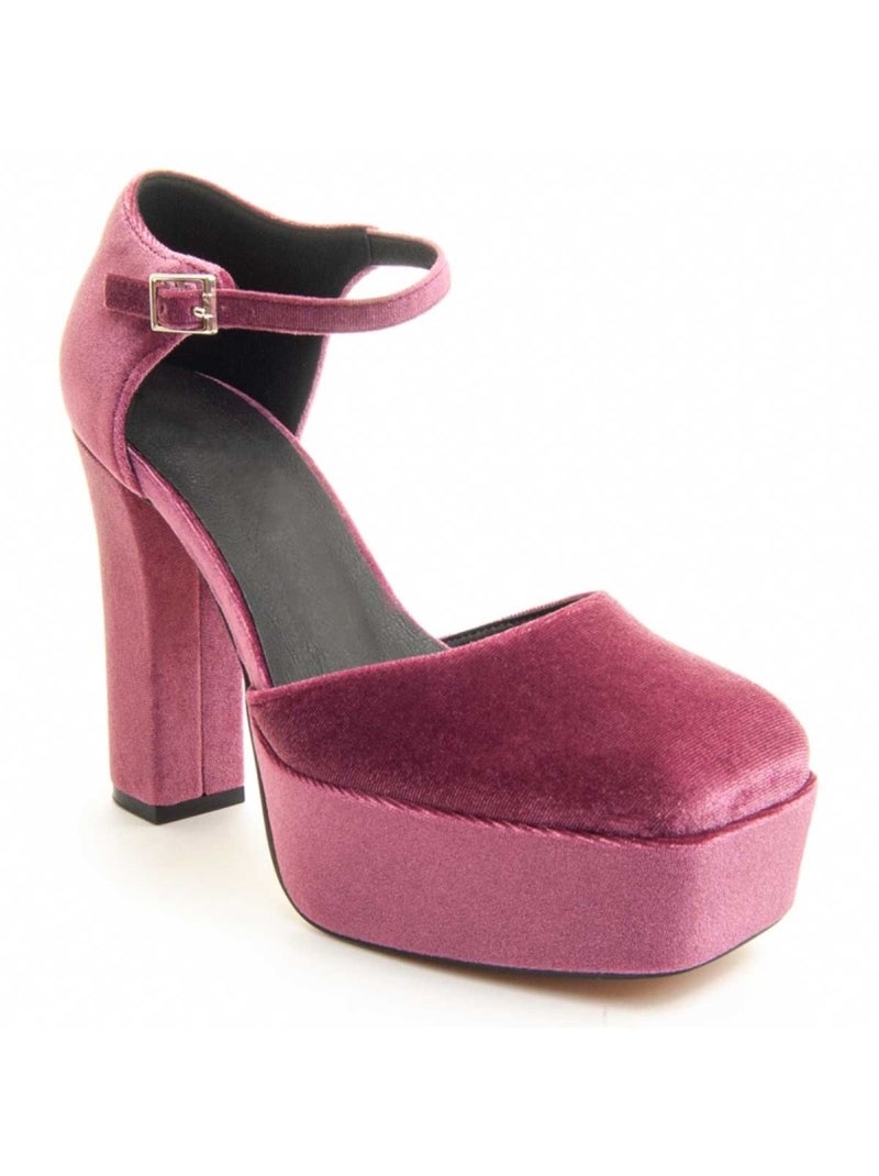 Schoen Met Hak Textiel Montevita Roze - Kiabi