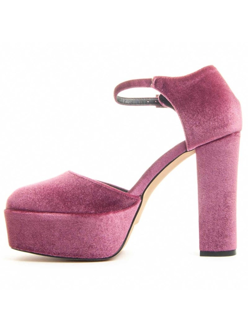 Schoen Met Hak Textiel Montevita Roze - Kiabi