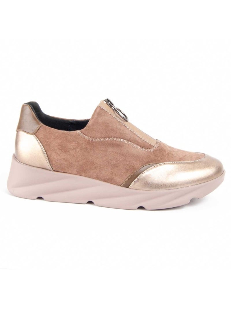 Schoen Sleehak Synthetisch Materiaal En Textiel Montevita Beige - Kiabi