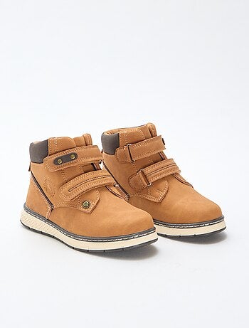 Schoenen met klittenbandsluiting en contrasterend detail 'Marfab'