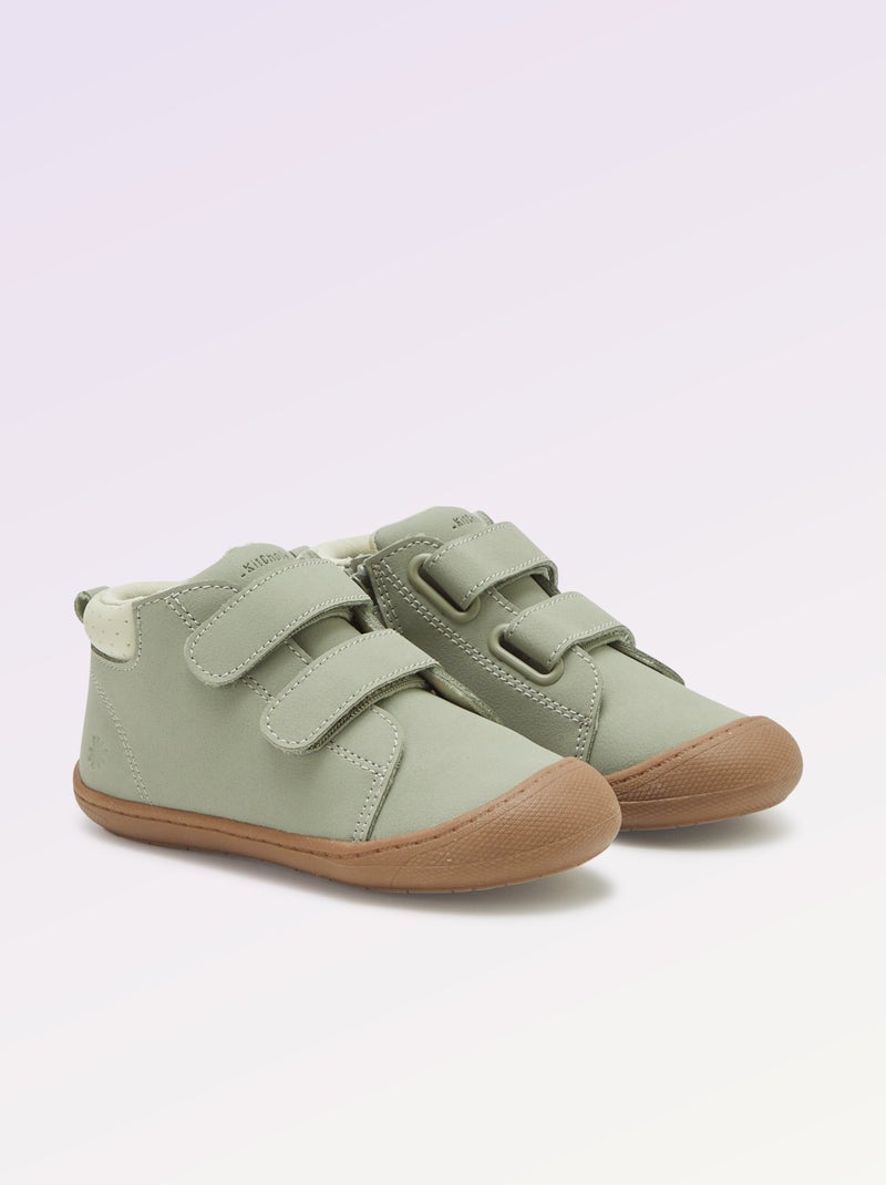 Schoenen met klittenbandsluiting motoriek 3 - Kitchoun Groen - Kiabi