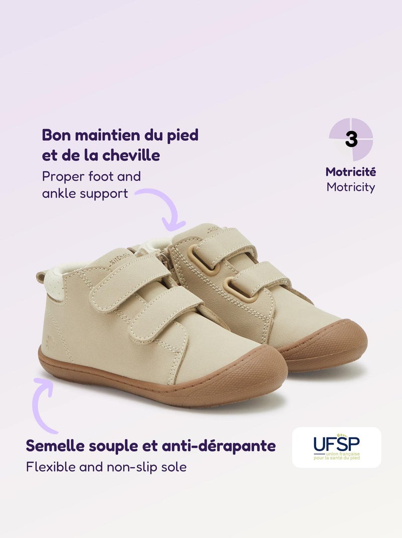 Schoenen motoriek 3: de eerste stapjes - Kitchoun Biege - Kiabi