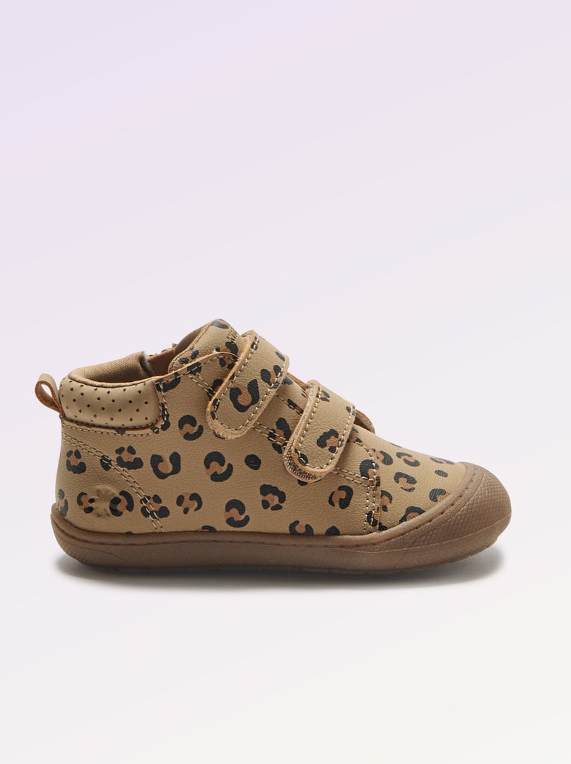 Schoenen motoriek 3: de eerste stapjes - Kitchoun Bruin - Kiabi
