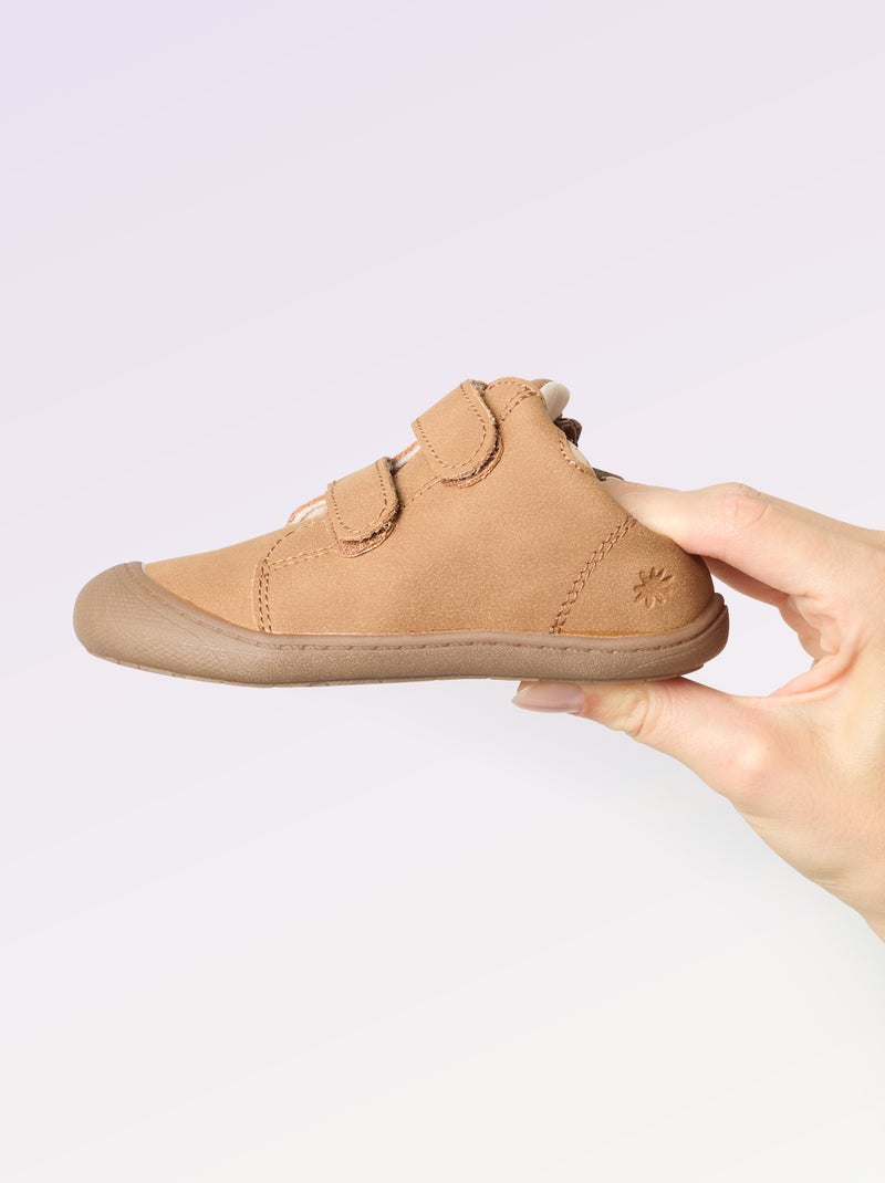 Schoenen motoriek 3: de eerste stapjes - Kitchoun Bruin - Kiabi