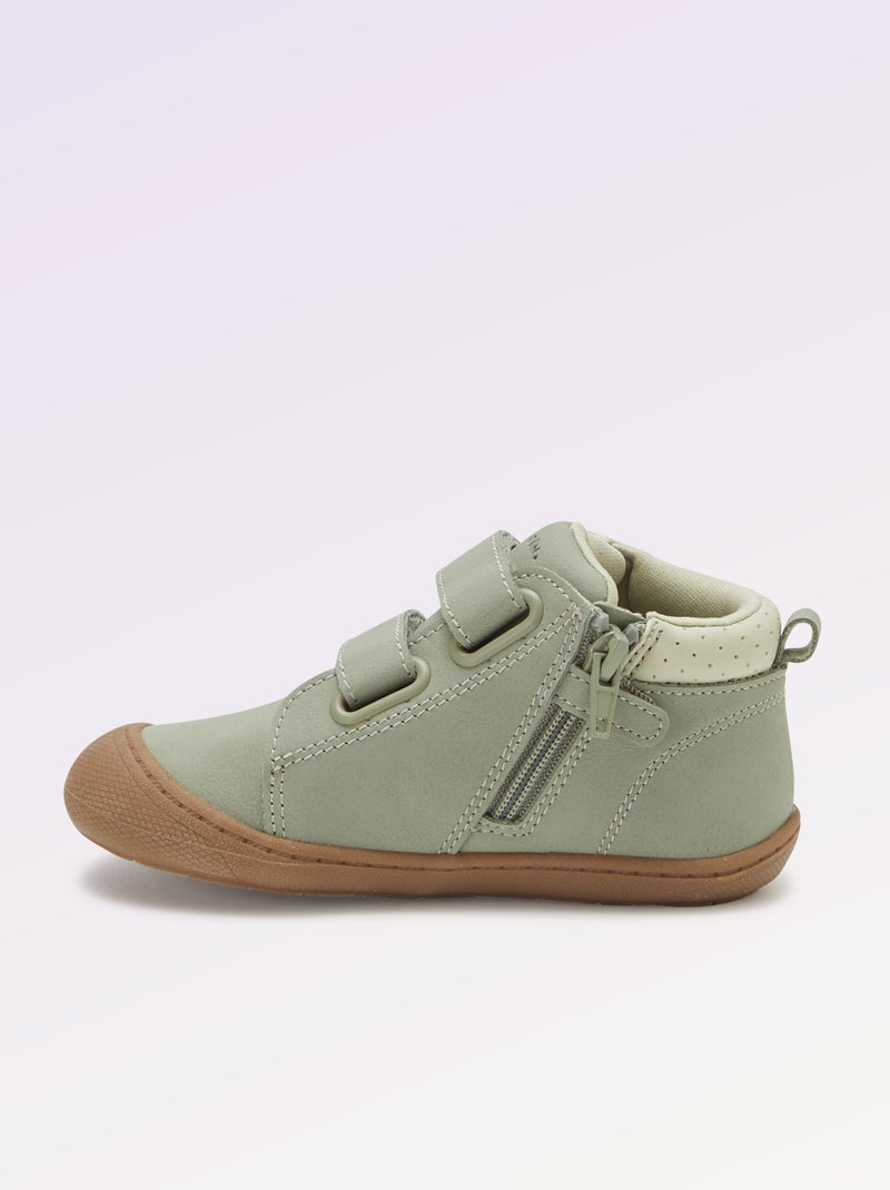 Schoenen motoriek 3: de eerste stapjes - Kitchoun Groen - Kiabi