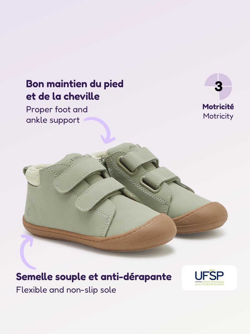 Schoenen motoriek 3: de eerste stapjes - Kitchoun Groen - Kiabi