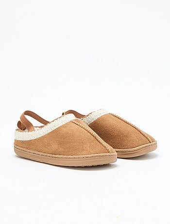 Schoenen van suèdine met details | Instapmodel