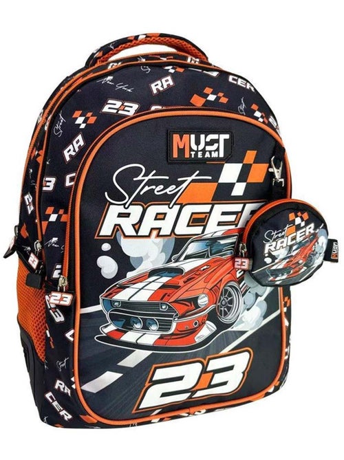 Schoolrugzak 2 vakken Auto van Course Street Racer 43 cm - Kiabi