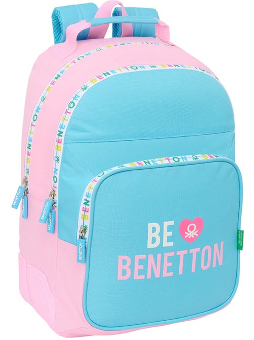 Schoolrugzak Be Benetton met 2 vakken 42 cm - Kiabi Schoolrugzak Be Benetton met 2 vakken 42 cm - Kiabi