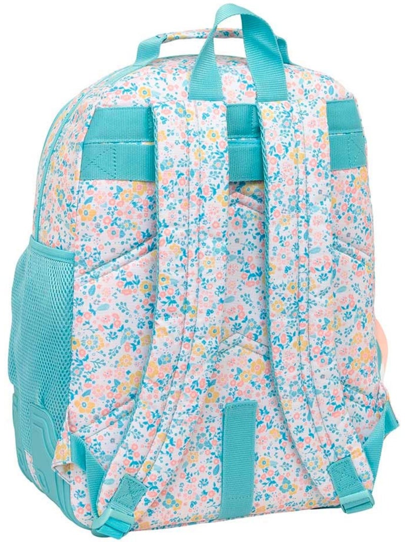 Schoolrugzak CMP Moos Fiori 2 vakken 42 x 32 x 15 cm Lichtgroenblauw Grijs - Kiabi