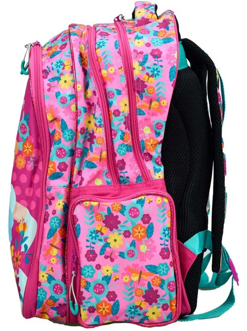 Schoolrugzak Disney Princess bloemenmotief 43 cm - Kiabi