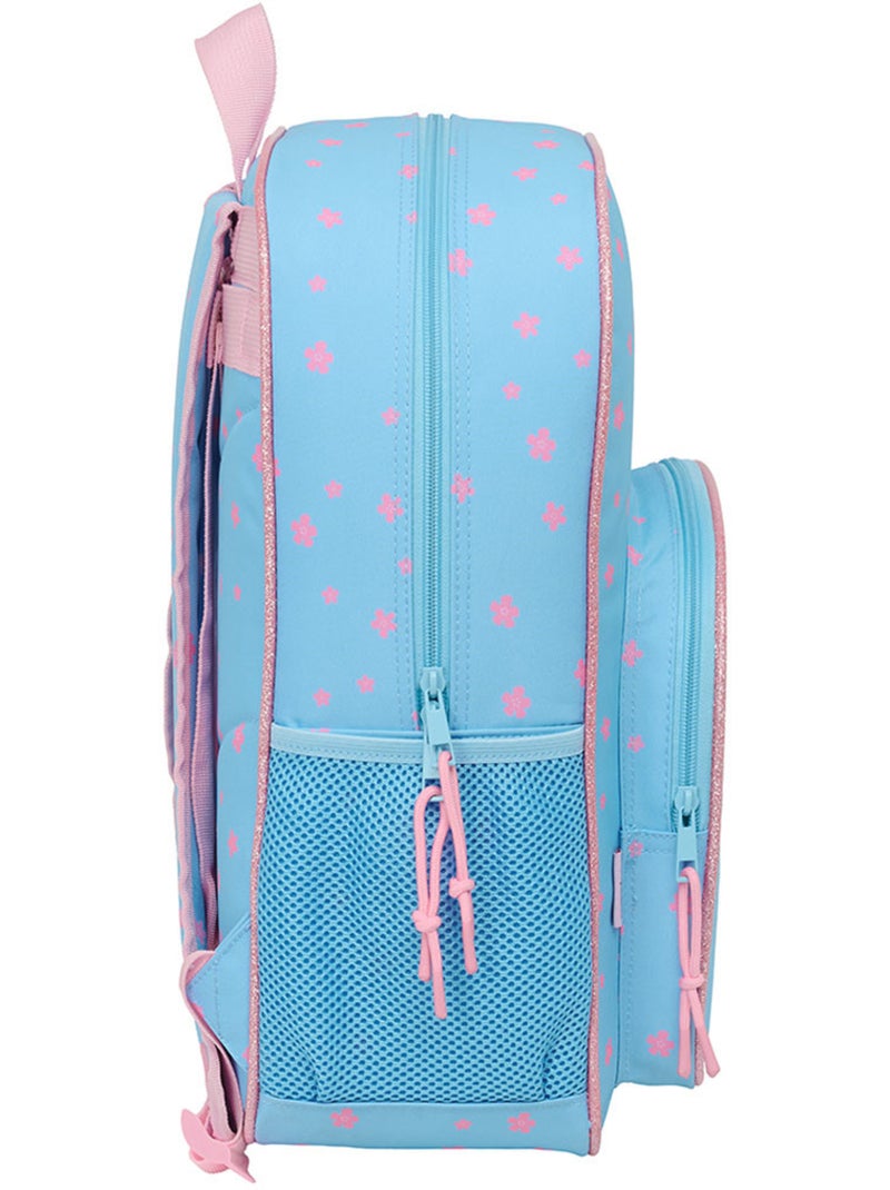 Schoolrugzak kinderen polyester 2 vakken Lilo & Stitch Blauw Lichtroze - Kiabi