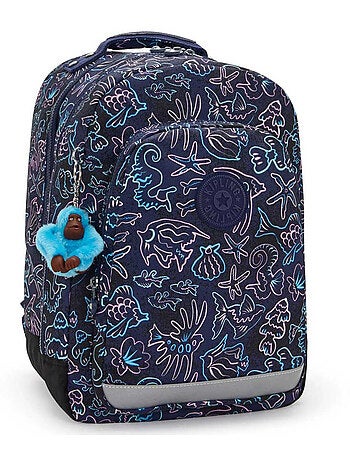 Schoolrugzak Kipling Class Room polyester motief Disco Fish