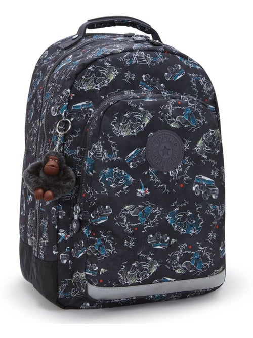 Schoolrugzak Kipling Class Room polyester motief Jungle Fun Race - Kiabi