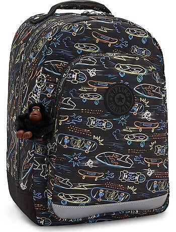 Schoolrugzak Kipling Class Room polyester motief Neon Skate