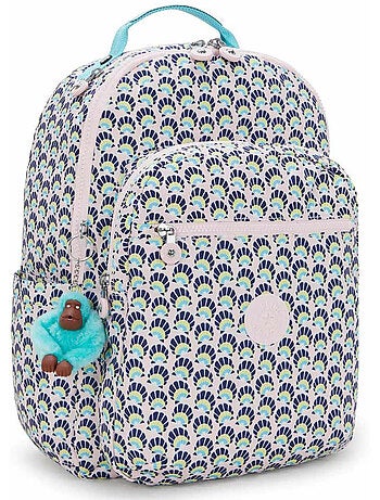 Schoolrugzak Kipling Seoul Coquillage met vak voor computer - 44 cm