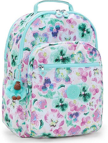 Schoolrugzak Kipling Seoul van synthetische stof bloemenprint