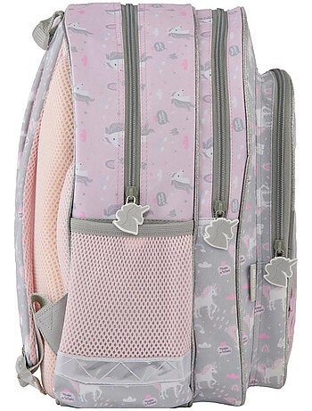 Schoolrugzak met glitters Paso met vak transparente confettis