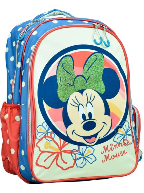 Schoolrugzak Minnie motief bloemen synthetisch - Kiabi