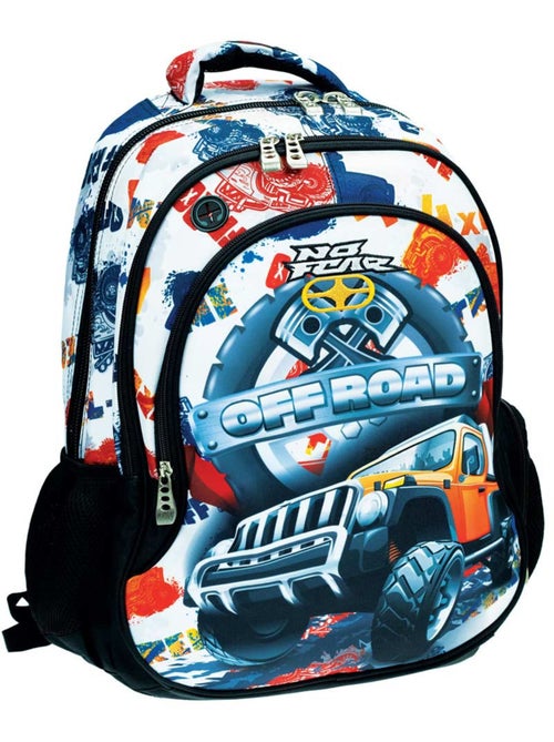 Schoolrugzak Monster Truck bedrukt No Fear 45 cm - Kiabi