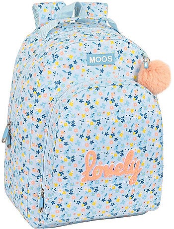 Schoolrugzak Moos Lovely bloemenprint 42 cm