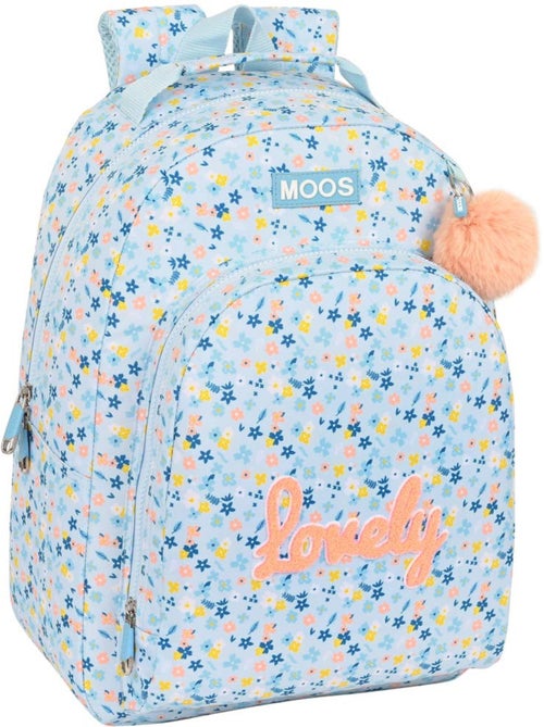 Schoolrugzak Moos Lovely bloemenprint 42 cm - Kiabi Schoolrugzak Moos Lovely bloemenprint 42 cm - Kiabi