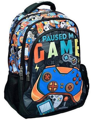 Schoolrugzak motief gaming van synthetische stof waterdicht 43 cm