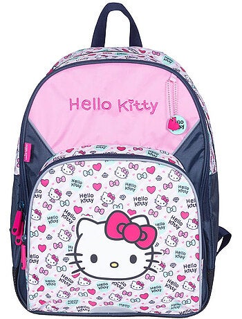 Schoolrugzak motief Hello Kitty rug moussé verstevigd 42 cm