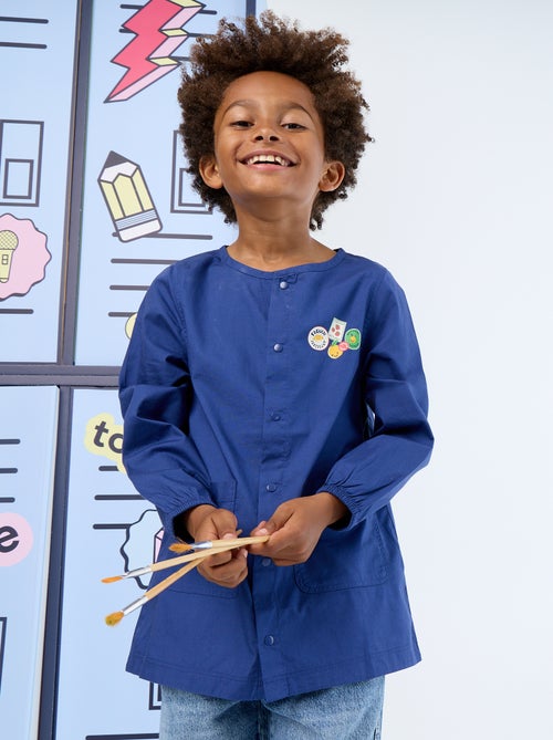 Schoolschort met lange mouwen - Kiabi