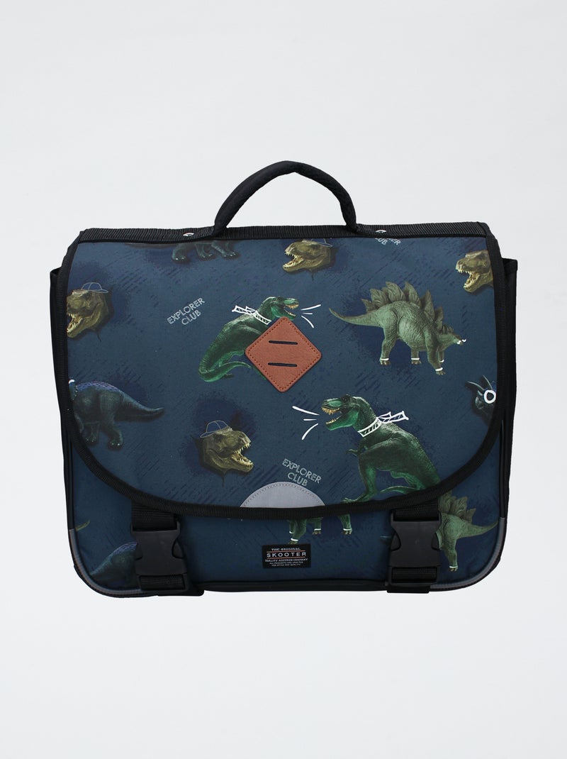 Schooltas met dinosaurusprint Blauw - Kiabi