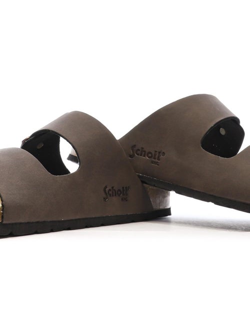 Schott Arthur Heren Bruine Leren Sandalen - Kiabi Schott Arthur Heren Bruine Leren Sandalen - Kiabi