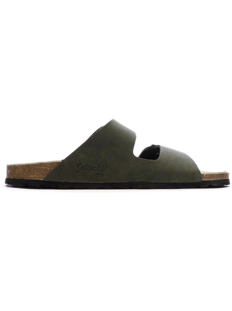Schott arthur heren kaki sandalen Licht kakigroen - Kiabi