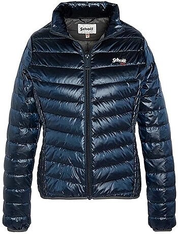 Schott bakershw blauwe dames donsjas