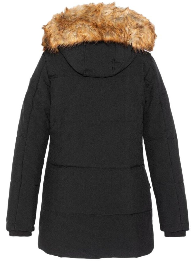 Schott CAMILIA Zwarte Parka voor Dames Zwart - Kiabi