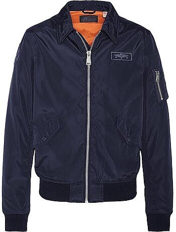 Schott cwu bomberjack voor heren - marineblauw