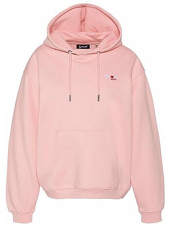 Schott dames sweatshirt marineblauw swhbrodedw