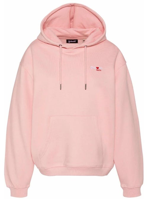 Schott Dames Sweatshirt Roze SWHBRODEDW - Kiabi Schott Dames Sweatshirt Roze SWHBRODEDW - Kiabi