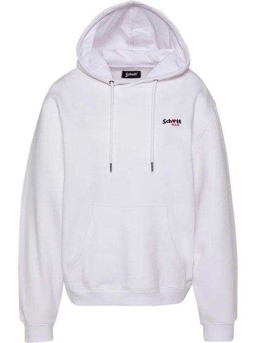Schott Dames Witte Sweatshirt SWHBRODEDW - Kiabi Schott Dames Witte Sweatshirt SWHBRODEDW - Kiabi
