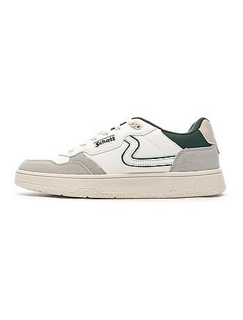 Schott darcy heren sneakers wit/grijs/groen