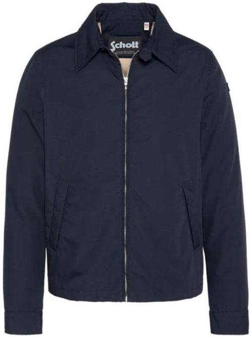 Schott Evano Marineblauw Heren Harrington Jas - Kiabi Schott Evano Marineblauw Heren Harrington Jas - Kiabi