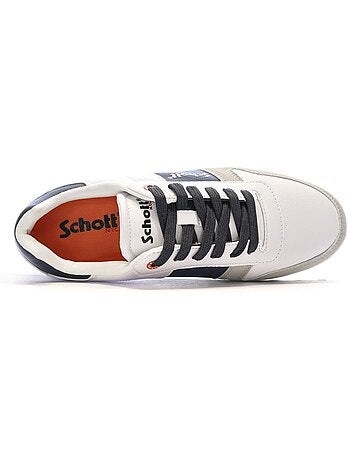 Schott foster witte heren sneakers