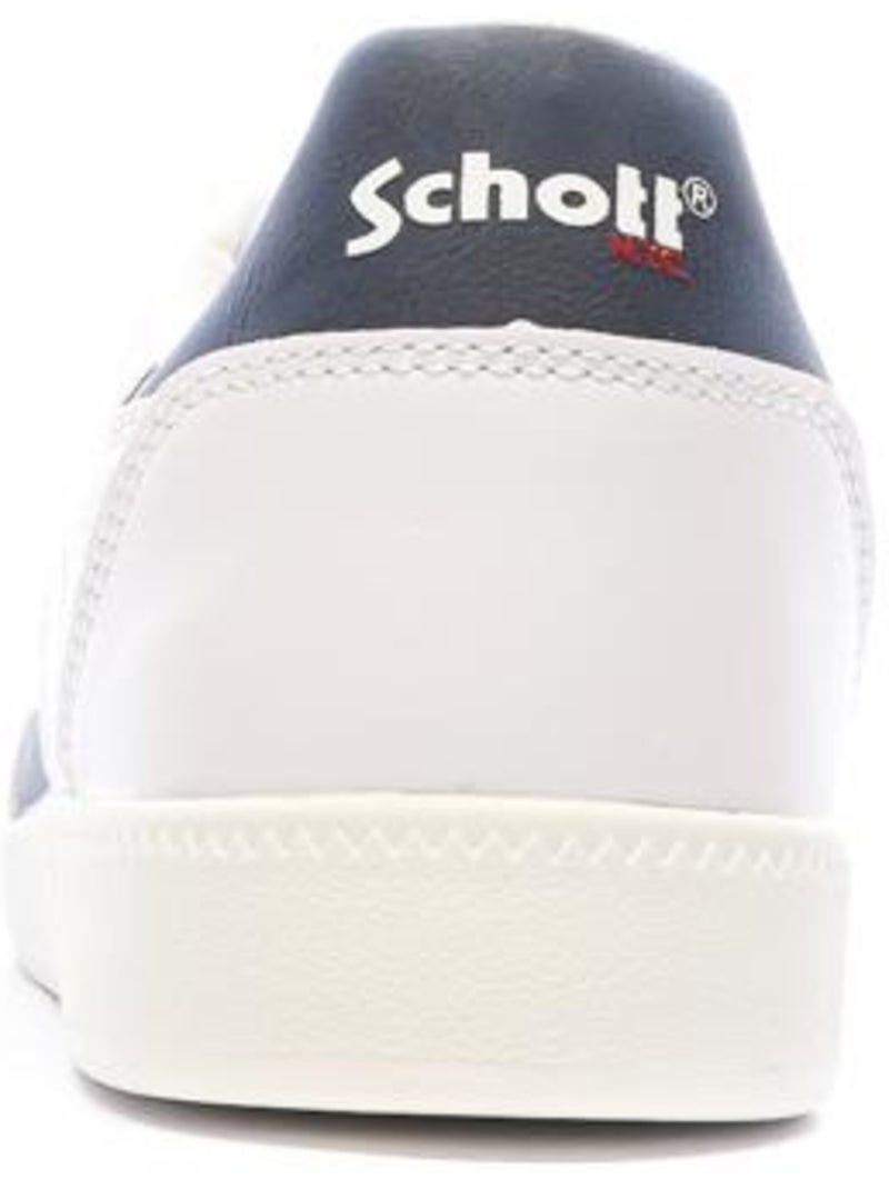 Schott Foster Witte Heren Sneakers Wit - Kiabi